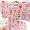 Crayon Shin-chan Stickers, 10 Sheets Cartoon Decals for Kids Scrapbook Journal DIY Craft