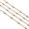 2Meters Stainless Steel Chain Cross Chain with Tube Beads for DIY Necklace Bracelet Anklet Jewelry Making Accessories Supplies