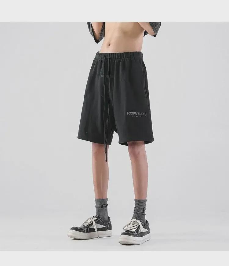 2024 Sommer Retro High-Street Sportshorts: Trendige, lockere, lässige Fünf-Punkt-Hose