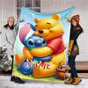 Customizable Winnie Throw Blanket – Personalized Name, All-Season Cozy Snug Blanket, Machine Washable, Personalized Blanket