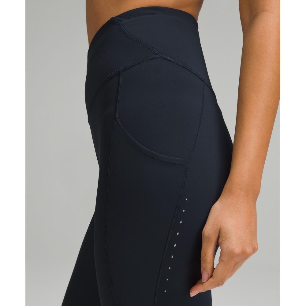 Lululemon Fast And Free High Rise Tight 25  Pockets  Updated True Navy