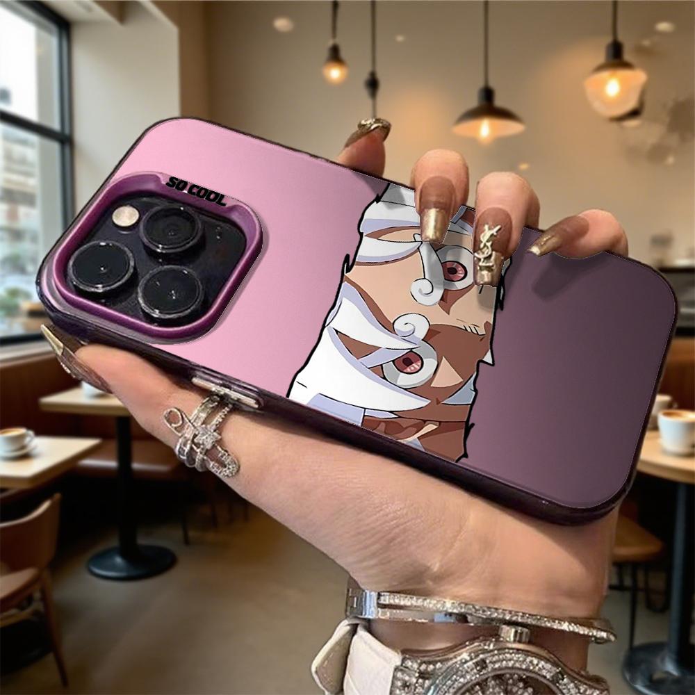 Anime White Hair and Red Eyes Hard Phone Case for Iphone 16 15 14 13 12 11 Pro Max Mini Shockproof Anti-Scratch Protective Cover