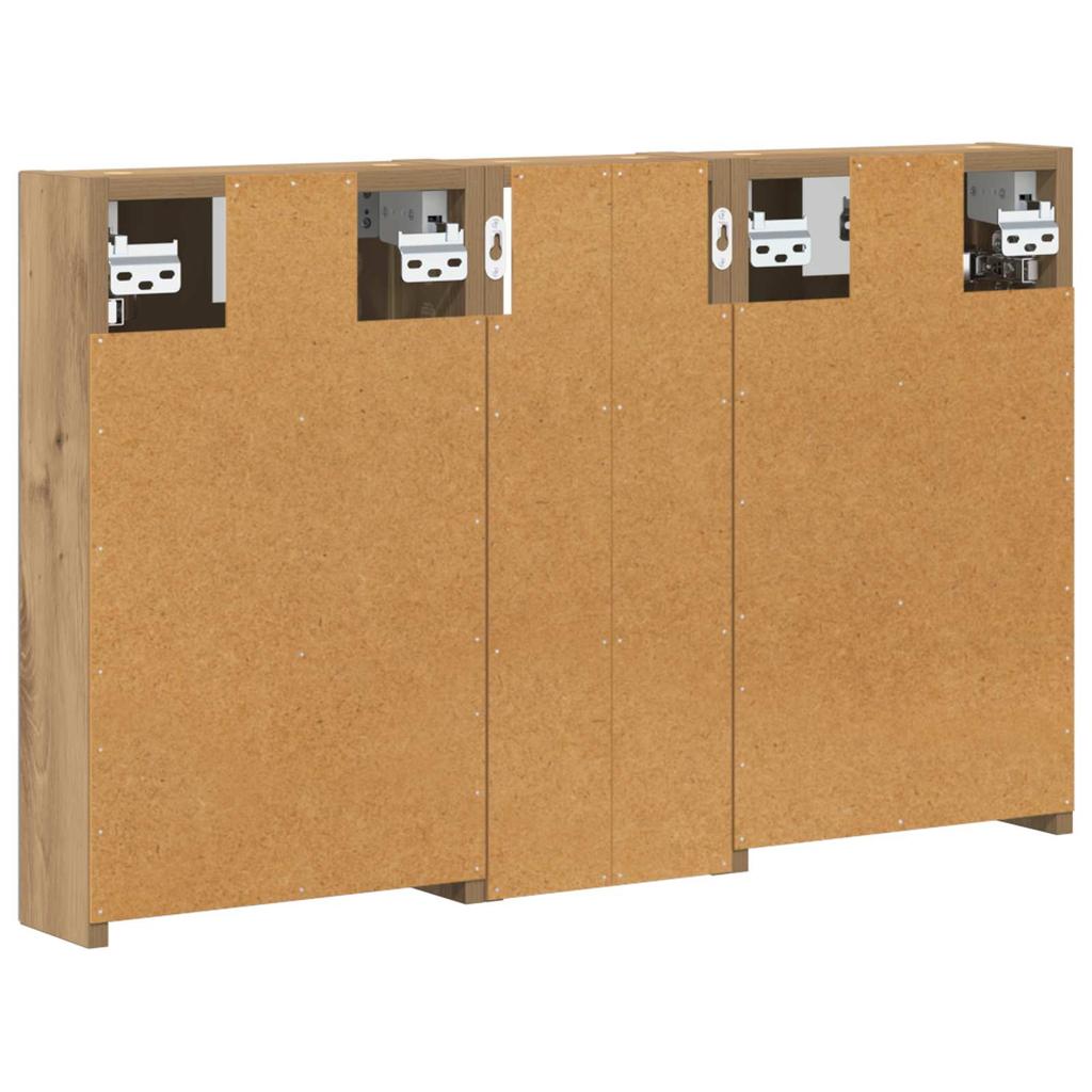 Bathroom Cabinet Set 3 pcs 80 x 10.5 x 50 cm Particleboard
