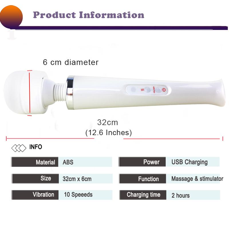 Powerful Magic Wand Vibrators for Women Clitori Stimulator Big AV Stick  G Spot Massager