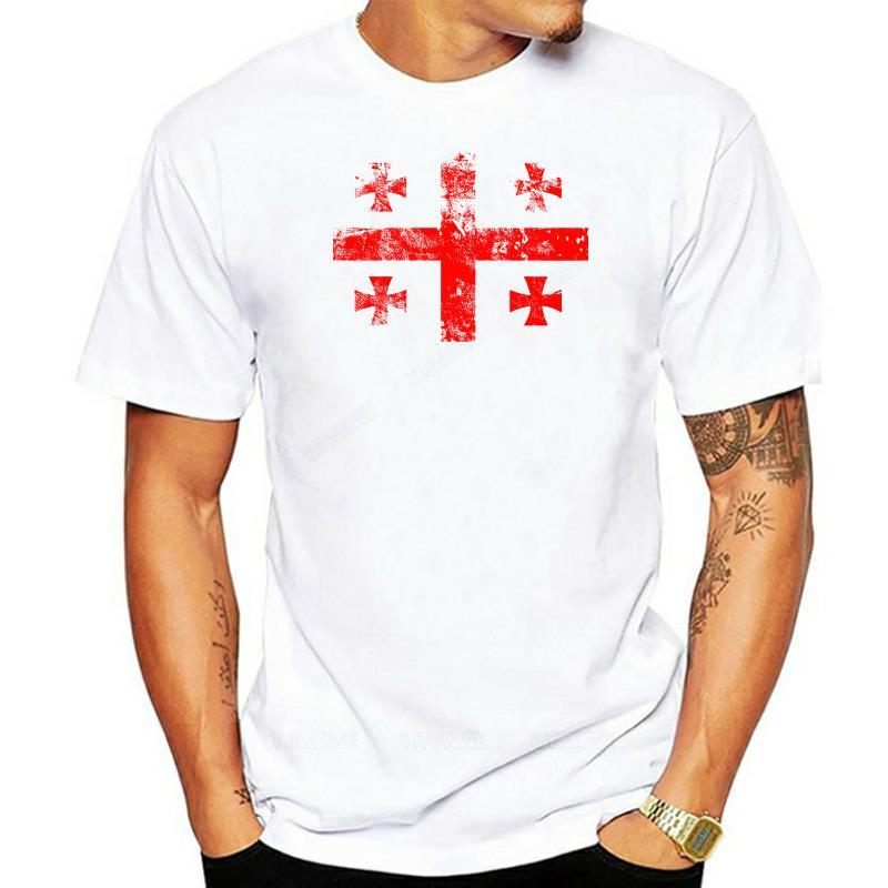 

Brand tops for male Georgia flag white tshirt top design mens womens kids baby sizes fashion t shirtcotton tee shirt S