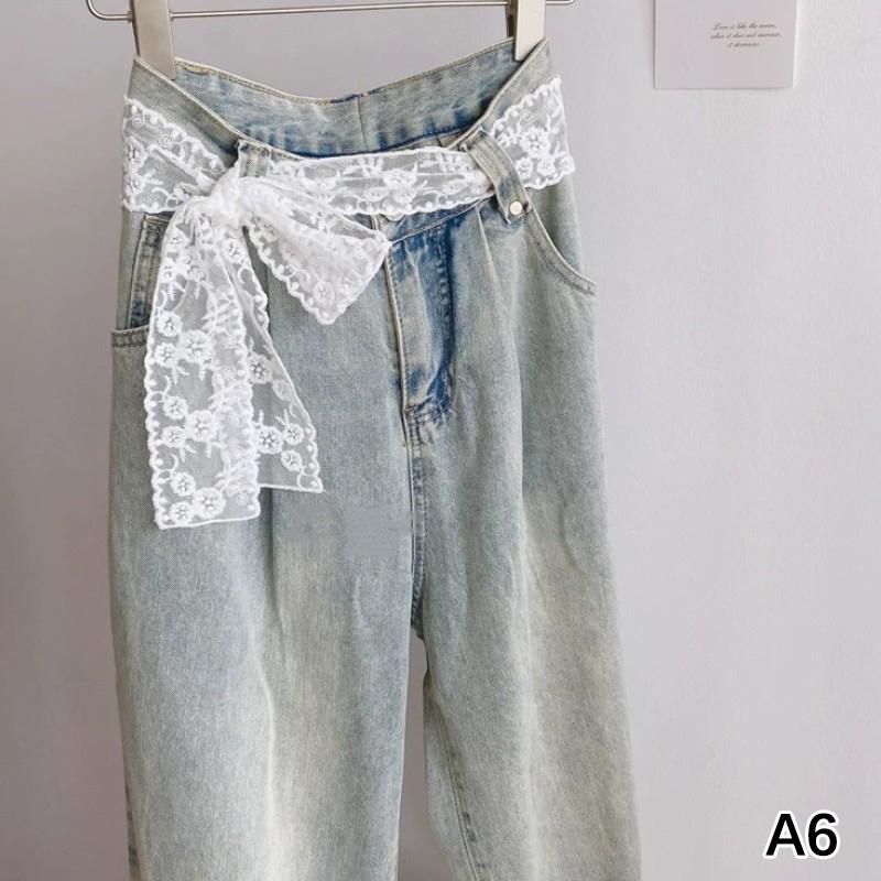

Fashion Y2K Long Lace Waistband Bow Floral Lace Waist Belt Tie Up Thin Dress Jeans Belt Summer A6