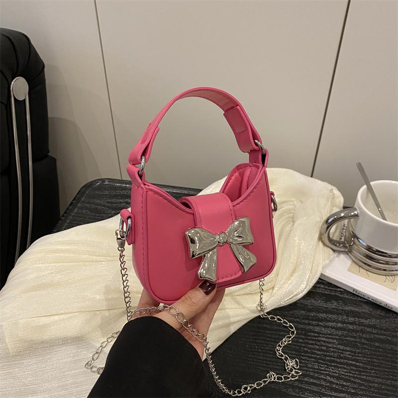 Niche bow handbag 2025 new spring and summer trend sweet and cool mini lipstick chain bag crossbody small bag women