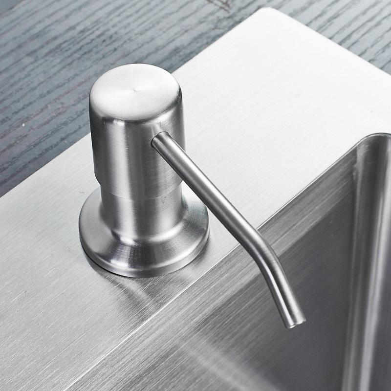 Aquarium Liquid Soap Dispenser Extension Tube with Stainless Steel Pump for Kitchen Sink Detergent Bottle