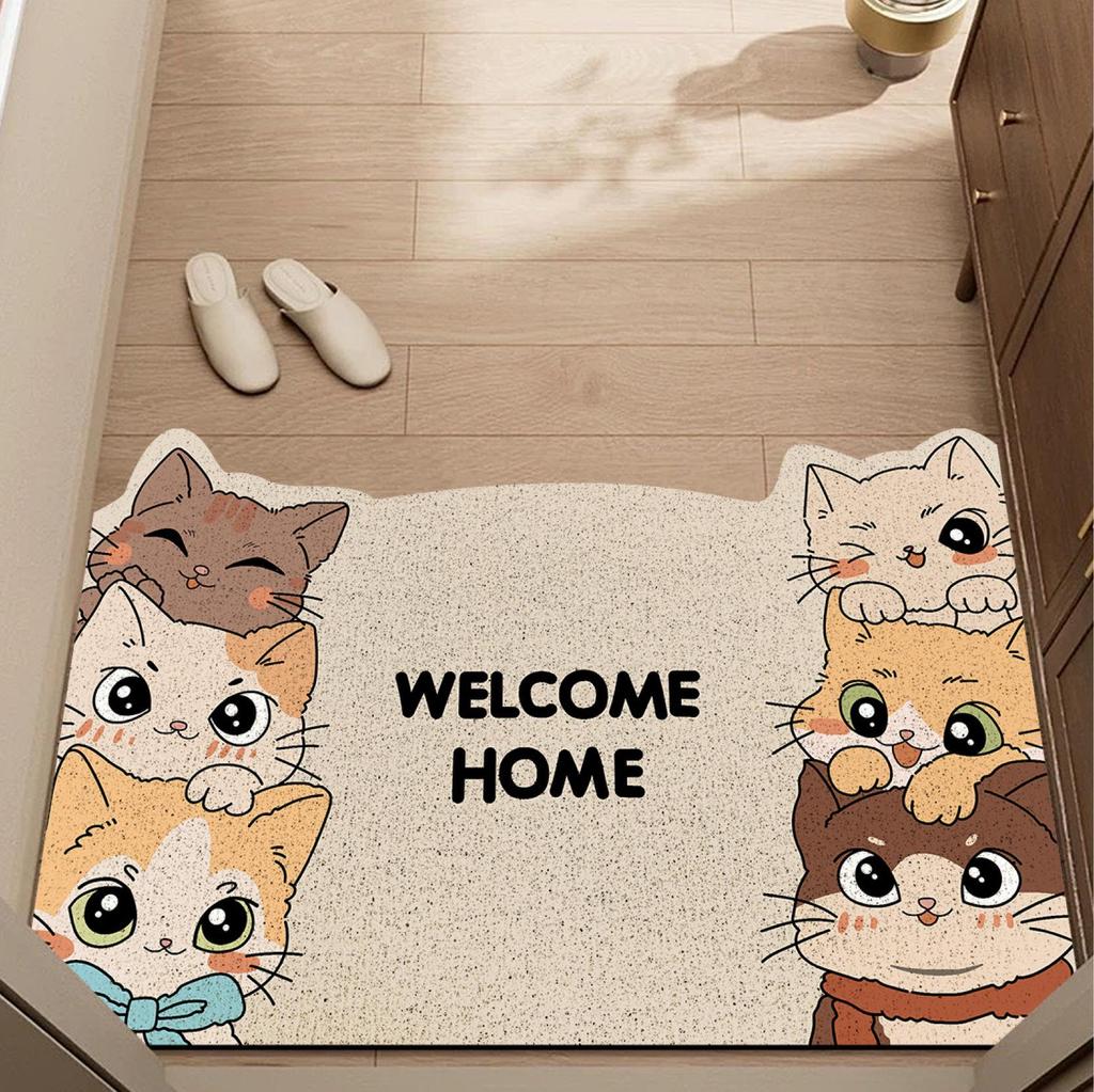 Irregular Shape Non-Slip Cute Coil Door Mat - Dirt-Resistant and Customizable Entry Rug