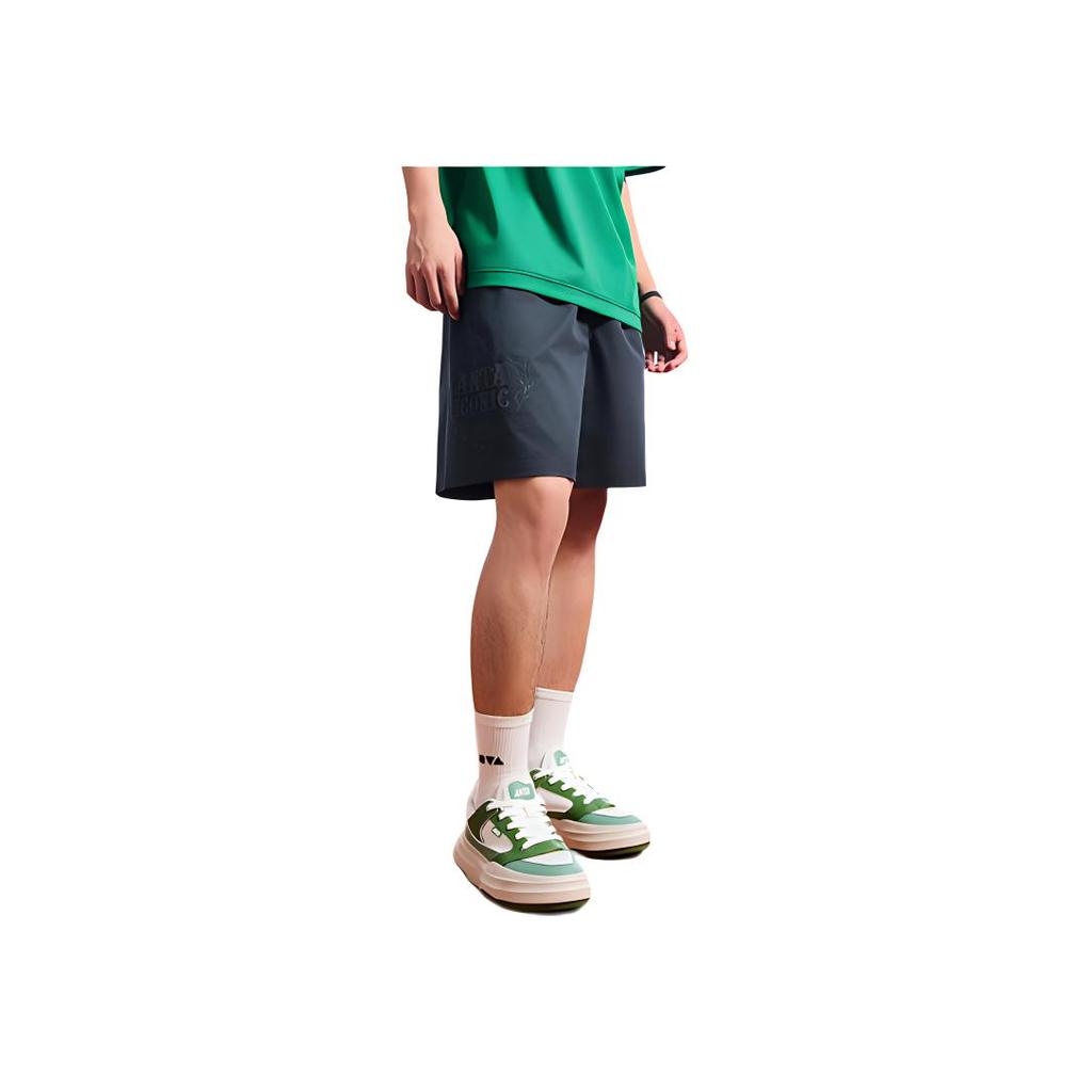 Anta Life Series Olympic Culture Series Breathable Loose Fit Five-Point Casual Shorts Men shorts Wax-Gray 152438518-2