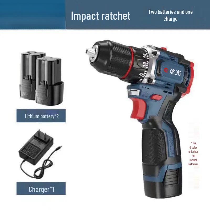 High-Power Cordless Copper Brushless Drill with Rechargeable Electric Screwdriver