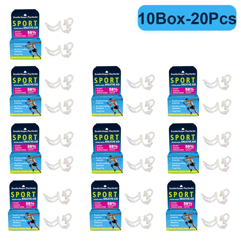 Anti-snorke nesedilator Stopp snorking Silikon neseklemme Sport Lett pust neseklemme Stopp snorking Hjelpemiddel Forbedre søvnen