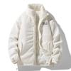 Winter Fashion Casual Parkas Men Stand Collar Solid Color Outerwear Corduroy Thicken Warm Jacket Padded Jacket
