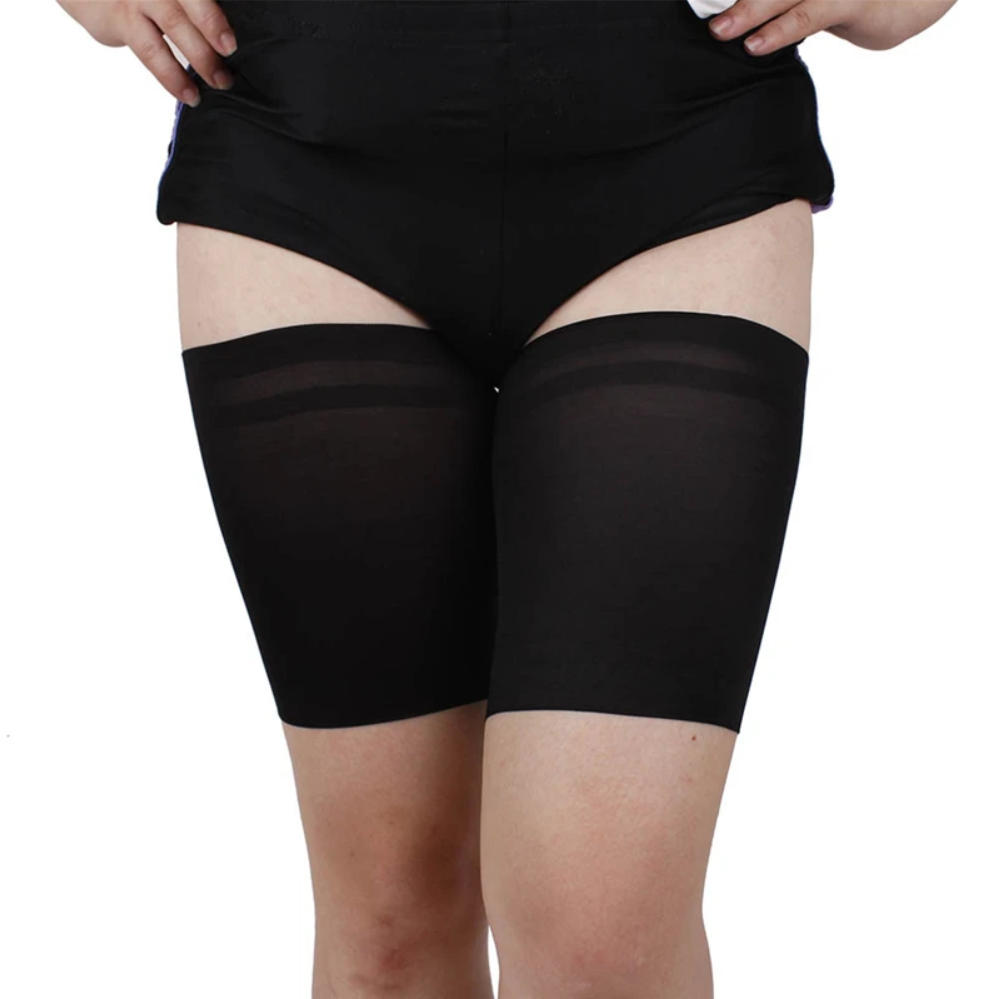 

Non-Slip Silicone Sock Covers, Elastic Anti-Friction Thigh Sleeves, Plus-Size Non-Slip Silicone Thigh Sleeves & Thigh Straps 36-45cm чёрный
