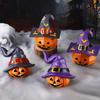 Friendly Resins Halloweens Decoration With Detailed Carveds Pumpkins And Spookys Face Design For Indoor and Outdoor Use