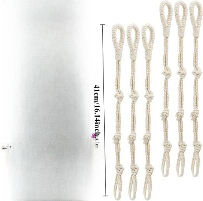 

6 шт./набор Садоводство Плетеный вручную Сетка для цветочного горшка Карман Подвесная веревка Удлинительная веревка Подвесная В помещении На открытом воздухе Крючок Подвесная корзина для растений
