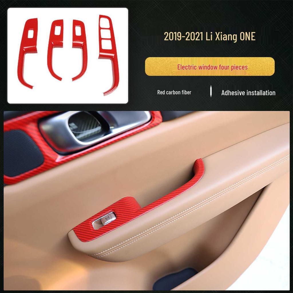 19-21 Li ONE Carbon Fiber Gear Panel Sticker for Center Console