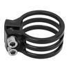 Bike Seat Post Clamp Aluminum Alloy Quick Release 34.9mm Carbon Fiber Bike Seat Clamp for MTB Bike