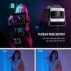 NEEWER RGB660 PRO II - 2-Pack RGB 660 PRO LED Video Light Kit with Stand, App Control, 360° Full Color Video Light, 50W Dimmable, 3200~5600K