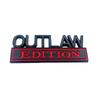 Metalowy Znak Samochodowy i Naklejka na Błotnik Edycja OUTLAW