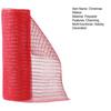 Christmas Mesh Ribbon 10 Inch X 10 Yards Red/Red White
