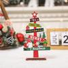 Mini Christmas Tree Tabletop Decor Wooden Holiday Display for Desktop Festive Scene Setting Accessories with Seasonal Atmosphere