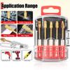 Tungstens Carbide Burr Set Hex 1 4 Inch Titanium Coated 10 Piece Rotary File Milling Cutter For Woodworking Metal Stone