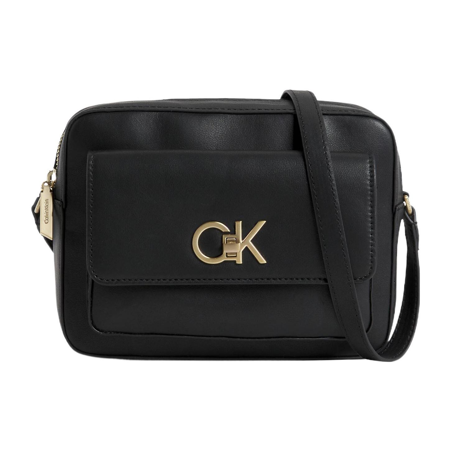 

Calvin Klein Adjustable Shoulder Strap Recycled Polyester Crossbody Bag Women bags Black K60K611083BAX Black