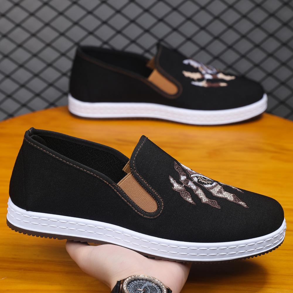 Spring and summer four seasons soft-soled cloth shoes lasagna lightweight cloth shoes breathable sweat-absorbing casual shoes