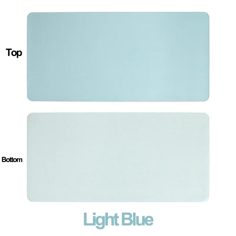 

Leather Desk Mat Pink Solid Color Mousepad Non-Slip Waterproof Deskmat Home Office Computer Laptop Mouse Pad xxl Kawaii Cute Rug