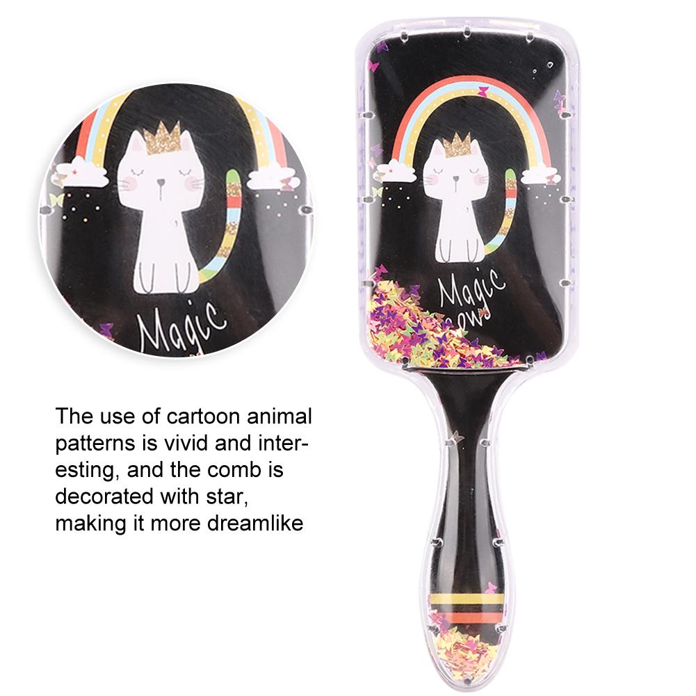 Cartoon Hair Comb Straight Curly Air Cushion Hairstyling Comb Hair Massage BrushCat