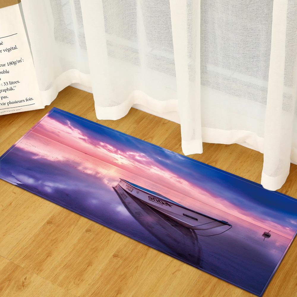 Landscape Toilet Absorbent Door Mat Bathroom Non-Slip Mat Bedroom Living Room Floor Mat Carpet