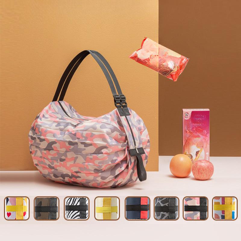 Folding Eco-friendly Shopping Bag Bags Bags Traveling Single Shoulder Portable Large Grocery Bag Supermarket Eco-friendly Bags