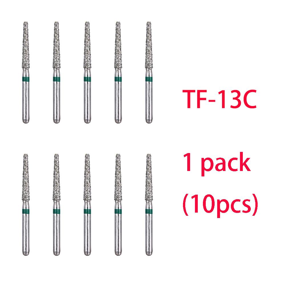10 st Tandläkar Diamantborr Borr Tandvård Borrar Höghastighet Handstycke Skaftdiameter 1,6 mm Tandläkarverktyg Tandvårdsmaterial Br-31