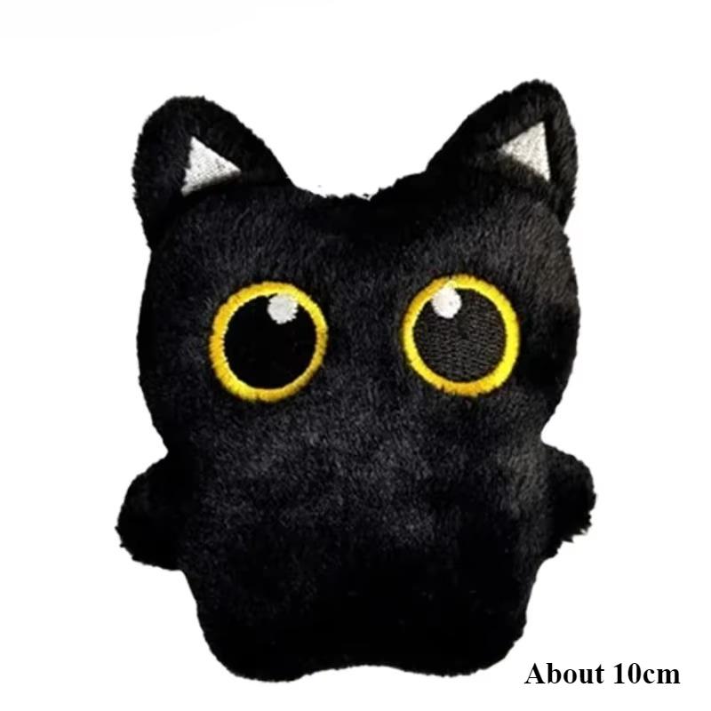 1-20PC Cute Black Cat Plush Toy Doll Small Pendant Cuddly Pillow Cushion Ins Black Cat Plush Toy Doll for Boy Girl Brithday Gift