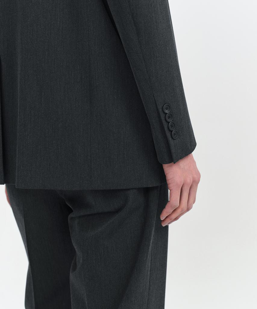 Musinsa Standard Relaxed Basic Blazer [Charcoal Gray]
