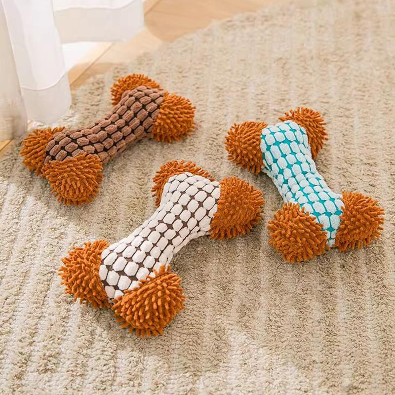 Hot Sale Durable Squeaky Plush Dog Toy - Chew & Molar Toy for Teeth Cleaning Soft Non-Toxic Interactive Pet Toy