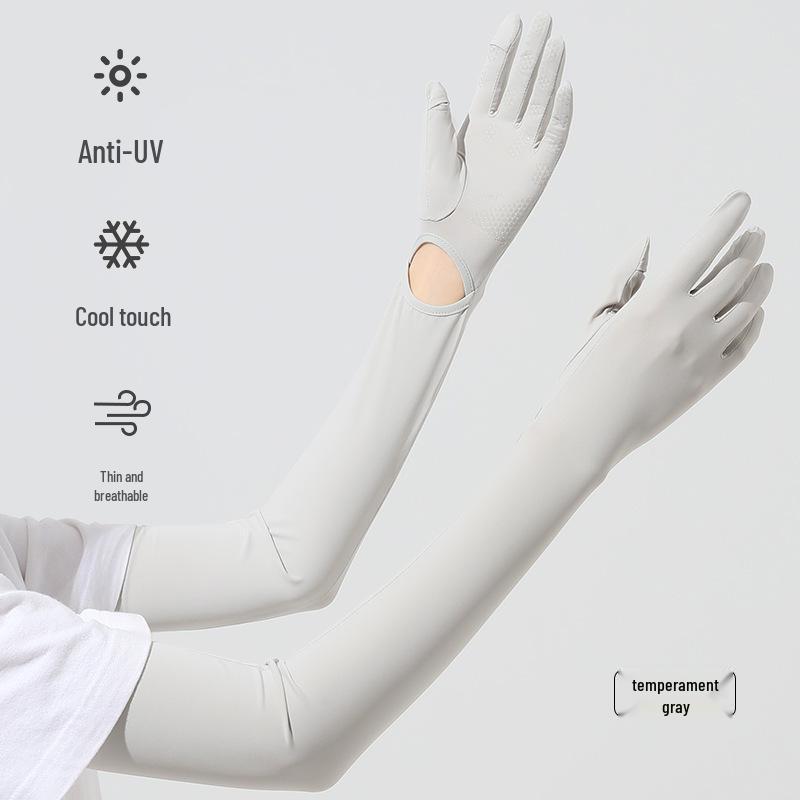 Women's Long Sleeve UV Protection Cycling & Driving Ice Silk Gloves