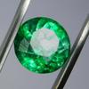 5 Ct Natural CERTIFIED Emerald Round Cut Green Colombian Loose Gemstone A-5887