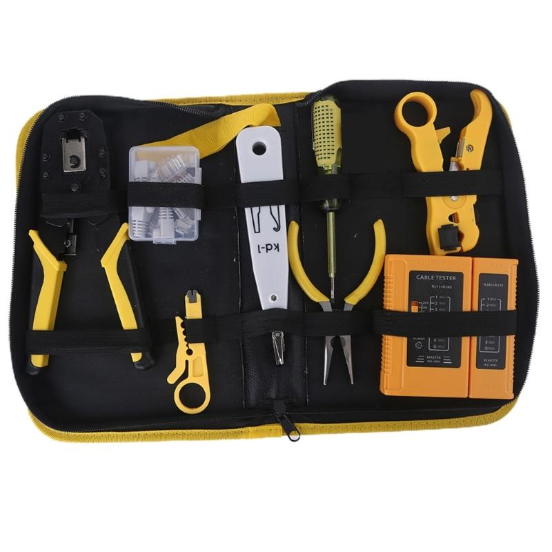 

Telephone Electric Cable Upkeep Tool Crimping Tool Kit Set Power Line Patch Up Implement Wire Punch Down Impact Tool 1
