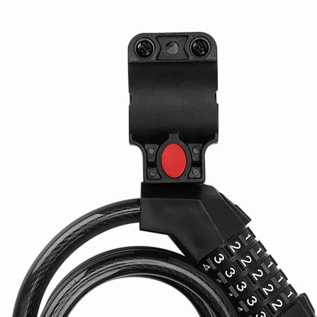 5 Digit Anti Theft Bike Cable Lock Black Thickened Wear Proof Portable Security Bike Chain Lock
