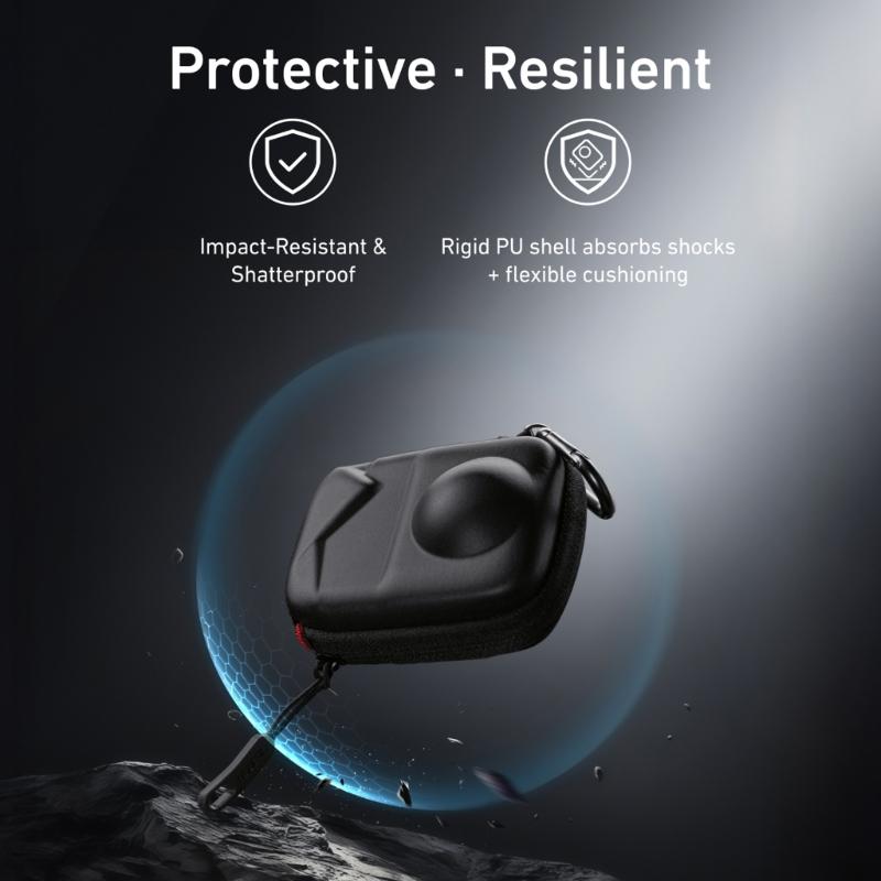Permanent 360 Camera Carrying Bag Additional PU Substance Hard Wearing Lining Tradition Suitable Adventure Photography Accessories