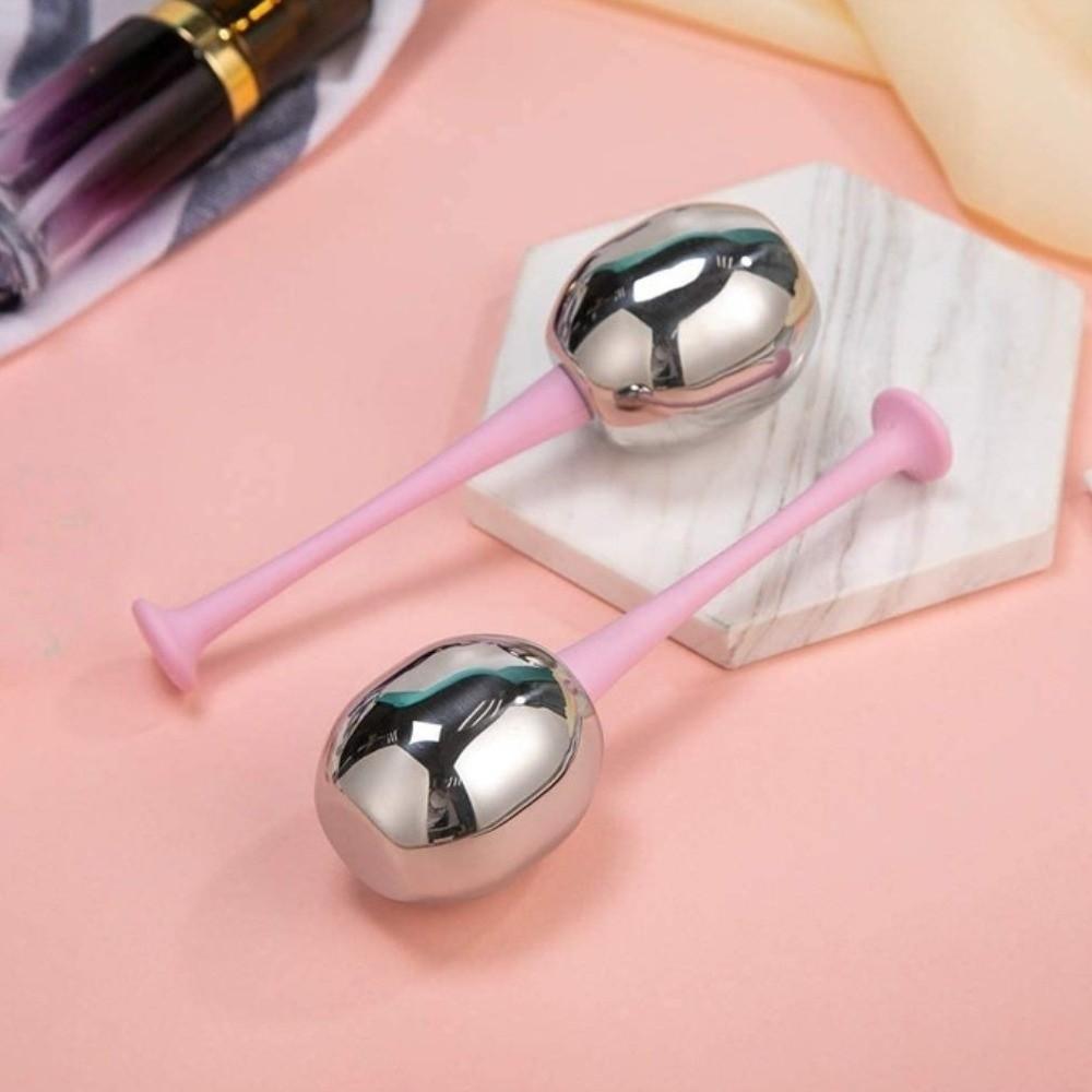 2pcs/set Narrow Pores Stainless Steel Eye Massage Sunlight Repair Face Cryo Ice Globes  Cooling SPA