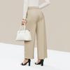 Womens Dressy Pants Work Straight Leg Pants Casual Bell Bottom With Trousers Pockets