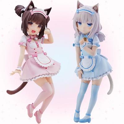 דמות אנימה NEKOPARA בגודל 18 ס"מ, נערה חמודה צ'וקולה, דמות פעולה, ונילה חמודה דמות משרתת, דגם איסוף מ-PVC, צעצועי בובות, מתנות