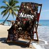 Custom Name Personalized Five Nights At Freddy's Print Beach Towel, for Trip Camping Beach Party Home Decor, Birthday Gift for Family & Friends