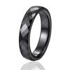 Nuovo anello in ceramica nero e bianco, 3 mm, bellissimo, fatto a mano, taglio, gioiello di alta qualità antigraffio per donne, anello da donna