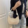 Trend woven bag women's new casual straw shoulder bag beach tote bag underarm bag