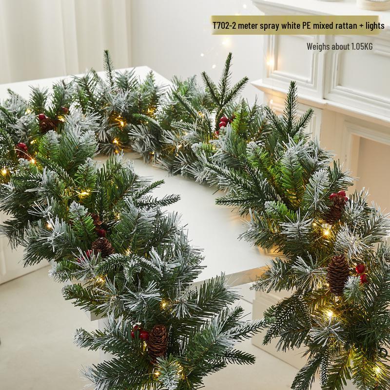 Christmas Snowflake Garland for Hotels, Malls, Windows, Doors & Stair Handrails