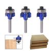 1/3PC 6mm 1/4inch Shank Woodworking Milling Cutter R1mm R2mm R3mm Trimming Knife Edge Trimmer 4 Teeth Wood Router Bit